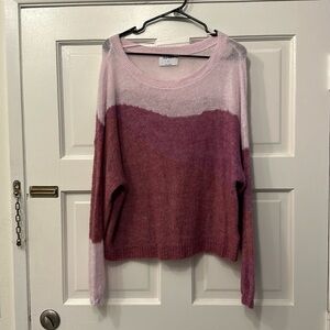 Old Navy Pink Striped Sweater
